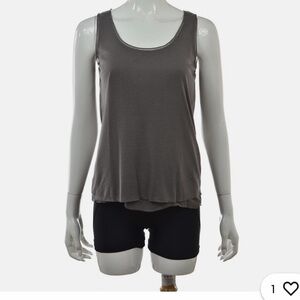 Elie Tahari Charcoal Tank Top